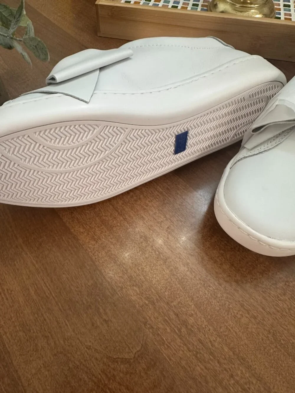 Keds Ace Bow Leather Slip Ons